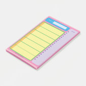 Kleurrijk wekelijks om netelige opmerkingen te mak post-it® notes (Schuin)