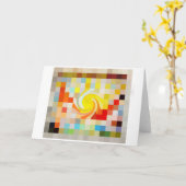 kleurrijk Wenskaart Kaart (Gele Bloem)