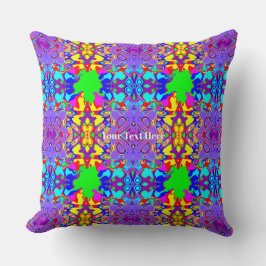 Kleurrijk Whimsical Boho Abstracte Vormen Patroon Kussen