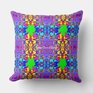 Kleurrijk Whimsical Boho Abstracte Vormen Patroon Kussen