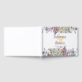 Kleurrijk wildbloemen bruiloft gastboek gastenboek (Volledig)