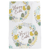 Kleurrijk Wreater of Joyful Chicks Eggs and Greeti Medium Cadeauzakje (Achterkant)