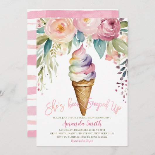 Kleurrijk, ze heeft een Vrijgezellenfeest feestje Kaart (Voorkant / Achterkant)