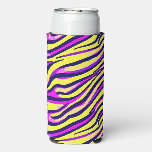 Kleurrijk zebraprint streep abstract patroon (Seltzer Achterkant)