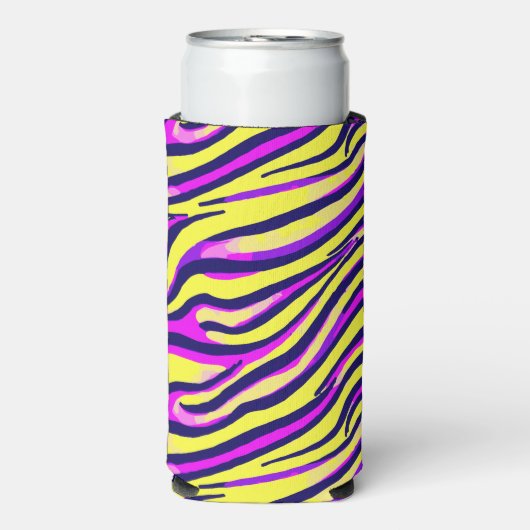 Kleurrijk zebraprint streep abstract patroon (Seltzer Voorkant)