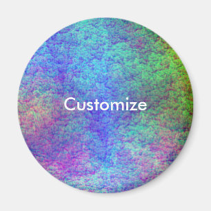 Kleurrijk Zee Bed III - Sjabloon Magneet