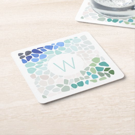 Kleurrijk Zee Onderzetter (Schuin)