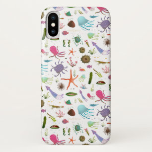 Kleurrijk zeeleven iPhone x hoesje