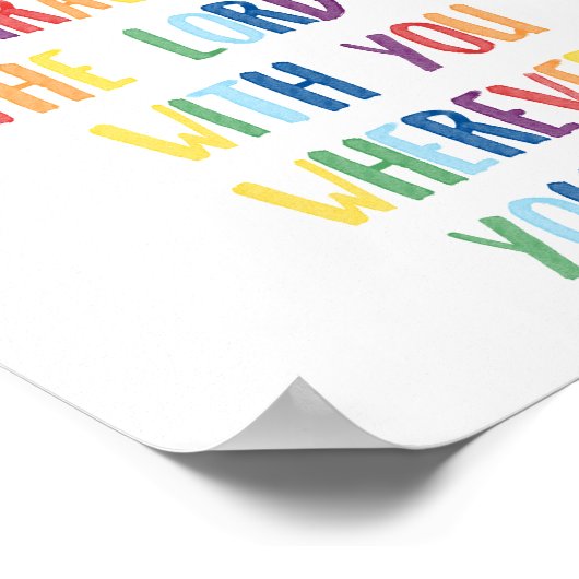 Kleurrijk zijn sterk en moedig poster (Hoek)