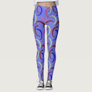 Kleurrijk zomerpatroon leggings