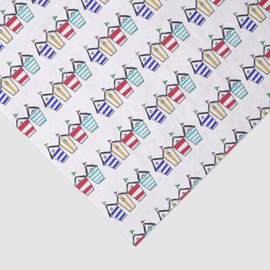 kleurrijk zomerstrandtouwpatroon tissuepapier (Detail)