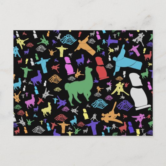 Kleurrijk Zuid-Amerika Briefkaart (Voorkant)