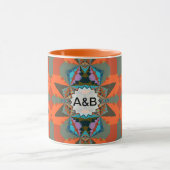 Kleurrijk Zuid-Western geometrisch patroon Mok (Midden)