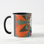 Kleurrijk Zuid-Western geometrisch patroon Mok (Links)