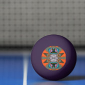 Kleurrijk Zuid-Western geometrisch patroon Pingpongballen (Net)