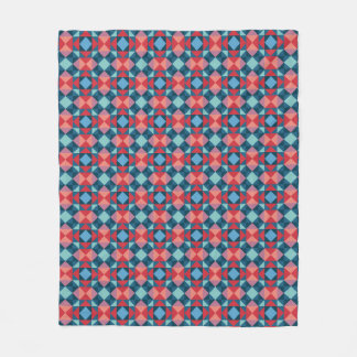 Kleurrijk Zuidwestelijk Quilt Lattice Patroon Fleece Deken