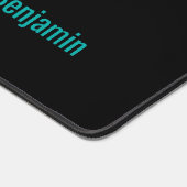 Kleurrijk + zwart chique cool marmer bureaumat (Hoek)