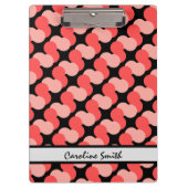 Kleurrijk (zwart) modern, gepersonaliseerd klembord (Voorkant)