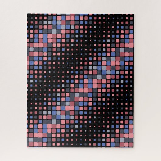 Kleurrijk zwart Patroon Random Hard Moeilijk Kwaad Legpuzzel (Verticaal)