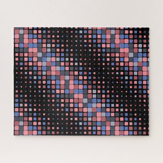 Kleurrijk zwart Patroon Random Hard Moeilijk Kwaad Legpuzzel (Horizontaal)