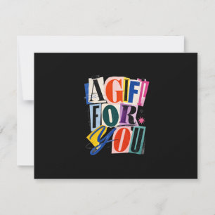 Kleurrijk Zwart Zakelijk Cadeaubon