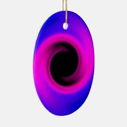 Kleurrijk zwenkzwart gat keramisch ornament (Rechts)