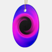 Kleurrijk zwenkzwart gat keramisch ornament (Links)