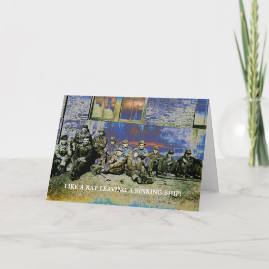 KLEURRIJKE 1920'S ARBEID INDUSTRIËLE PENSIOEN GRAP KAART (Voorkant)