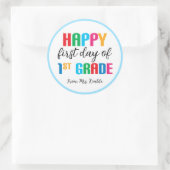 Kleurrijke 1st Grade School Sticker (Tas)