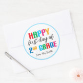 Kleurrijke 2e klas School Sticker (Envelop)