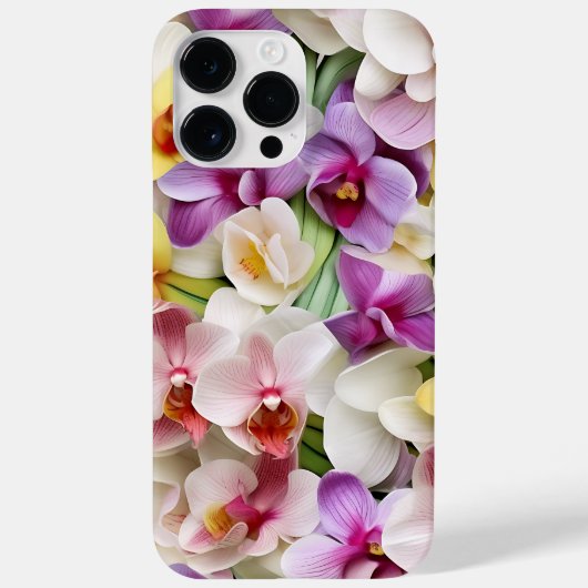  KLEURRIJKE 3-D LOOK ORCHIDEBLOEMEN Case-Mate iPhone CASE (Achterkant)