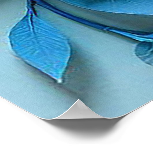 Kleurrijke 3D bloemen Poster (Hoek)