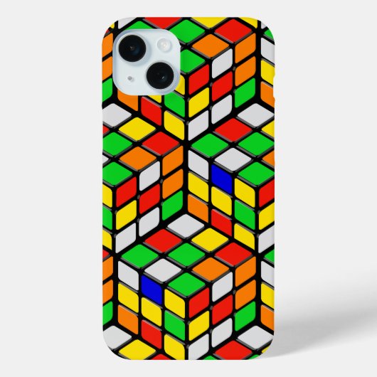 Kleurrijke 3D-blokjes Case-Mate iPhone Case (Achterkant)
