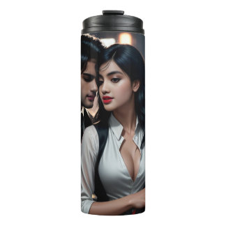 Kleurrijke 3D Digitale Kunst Thermische Tumbler – Thermosbeker