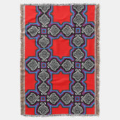 Kleurrijke 3D Digitale Ontwerp Gooi Deken (Voorkant Verticaal)