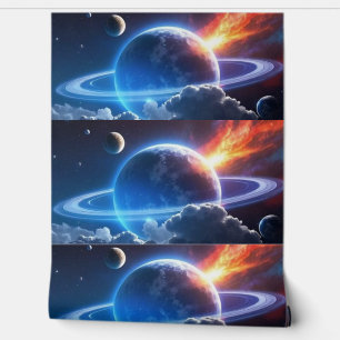 Kleurrijke 3D digitale schil en stick wallpaper – Behang