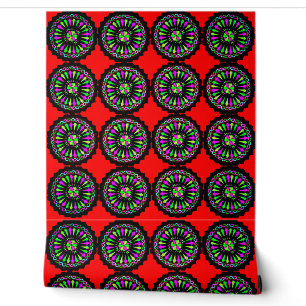Kleurrijke 3D digitale schil en stick wallpaper – Behang