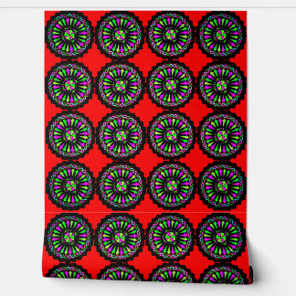 Kleurrijke 3D digitale schil en stick wallpaper –  Behang