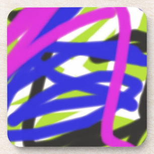 kleurrijke 4834 abstracte kunst drankjes onderzetter