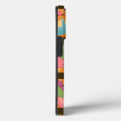 Kleurrijke 70's Retro Funny Bull Dog gepersonalise Case-Mate iPhone Case (Achterkant / Rechts)