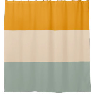 Kleurrijke 70s Striped Retro Stripes Douchegordijn