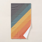 Kleurrijke 80s Retro Stripes Bad Handdoek (Handdoek)