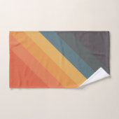 Kleurrijke 80s Retro Stripes Bad Handdoek (Handdoek)