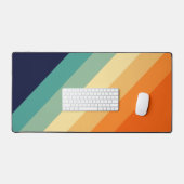 Kleurrijke 80s Retro Stripes Bureaumat (Keyboard & Muis)