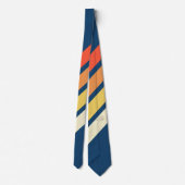 Kleurrijke 80s Retro Stripes Stropdas (Achterkant)