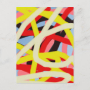 kleurrijke 8773 abstracte kunst briefkaart