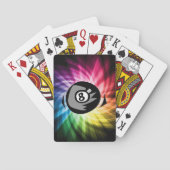 Kleurrijke 8 bal speelkaarten (Achterkant)