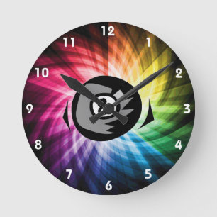 Kleurrijke 8 kogel ronde klok