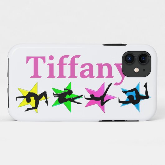 KLEURRIJKE AANGEPASTE GYMNASTIEK IPHONE CASE (Achterkant (horizontaal))