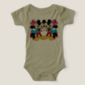 Kleurrijke aap ontwerp baby T-shirt (Design voorkant)